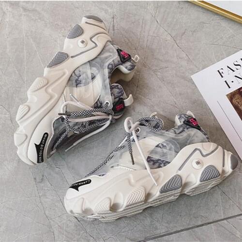 Spring Womens Platform Sneakers Genuine Leather Fashion Casual Shoes Ladies Thick Bottom Vulcanized Shoes Autumn Sneakers