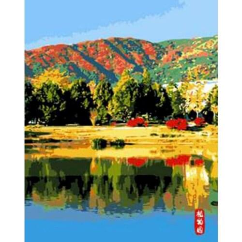 SDOYUNO DIY Painting by numbers coloring Leopard Picture Artcraft On Canvas 40x50cm Paint By Numbers Animal Kits Home Decor