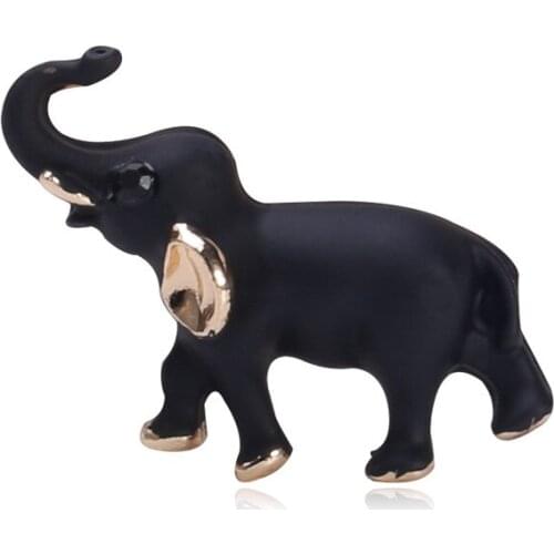 United States the new corsage ornaments black drip elephant temperament brooch pin southeast Asia simulation animals