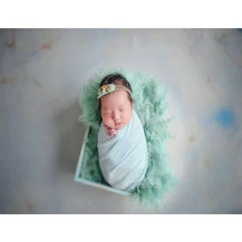 Newborn baby blanket basket stuffer filler Curly felted wool layer photography props Newborn flokati fabric layer rug photo prop