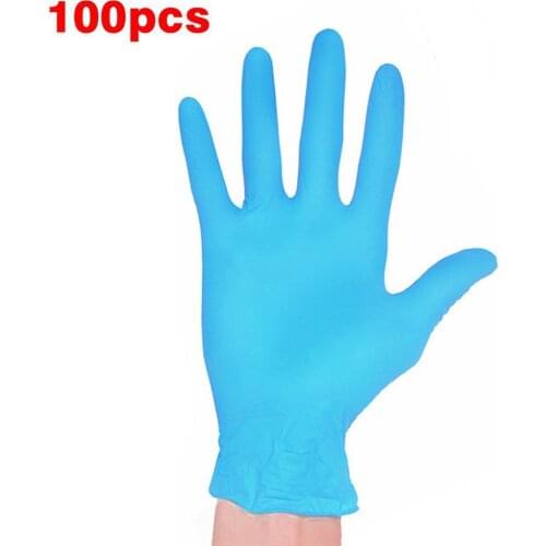 100pcs Disposable Nitrile gloves Beauty tattoo protective gloves Labor insurance Neutral / industrial gloves for home