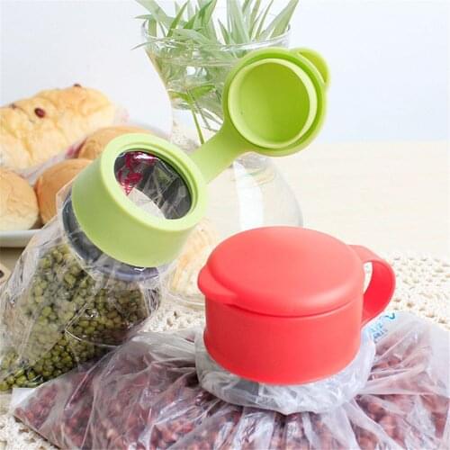 Plastic Multifunctional Magic Cover Bag Orange Food Kitchen Storage Preserve Sealing Bag Cap Household Tools Food Sealing Cover