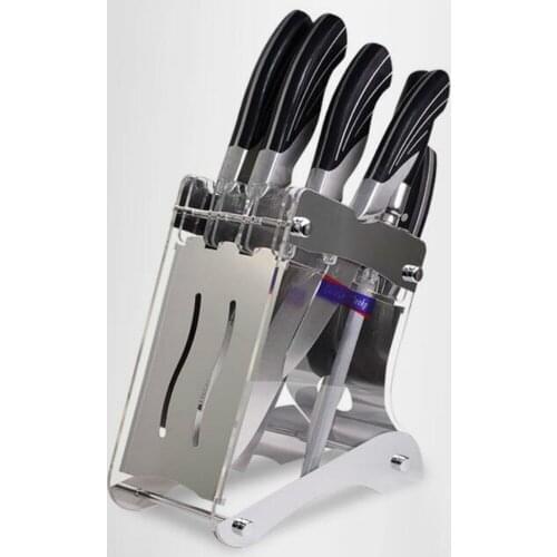 Kitchen shelving kitchen knife Accessories acrylic knife holder kitchen supplies plexiglass holder WY804