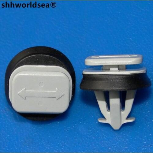 Shhworldsea 100PCS auto clip light blue with rubber