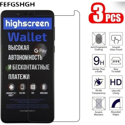 2.5D 9H Tempered Glass For Highscreen Wallet Screen Protector Glass On The For Highscreen Wallet Protective Film Glass