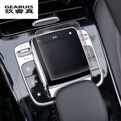 Car Styling Center Control Mouse Knob Protector Film Cover Stickers for Mercedes Benz A Class W177 GLE W167 GLS X167 Accessories