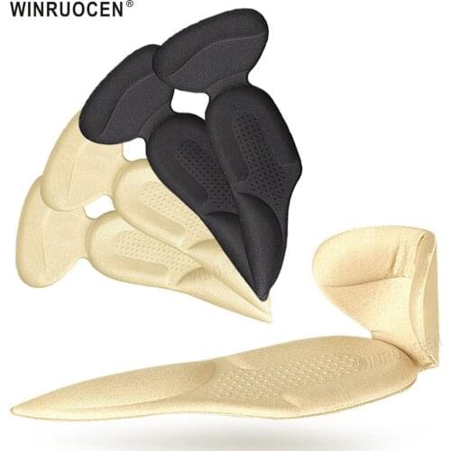 2 Pairs Insoles Heel Liner Grips Arch Support for Women High Heels Shoe Self-Adhesive Cushion Foot Pad for Women Insert