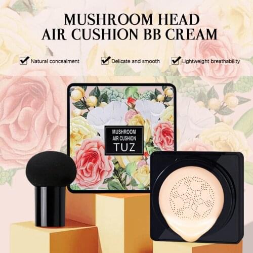 TUZ Liquid Foundation Mushroom Head Cushion BB Cream Moisturizing Concealer Brightening Skin Tone Beauty Cream Makeup QBMY