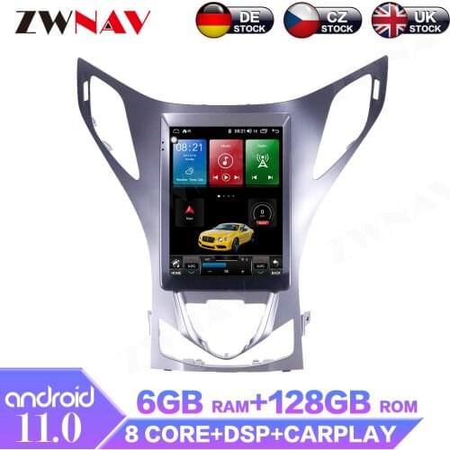 ZWNAV Android 9.7 inch For Hyundai Azera 2011-2012 GPS Navi free map car Multimedia full HD vedio Player RDS Bluetooth Radio