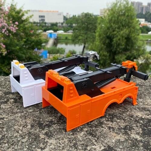 1:32 Diecast Models Trailer Tractor 22.5cm Modified Accessories Plastic Model Gifts for Boys Tabletop Decorations