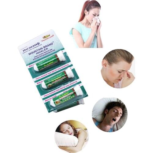 6pcs Vietnam Nasal Inhaler Nasal Smell Prevent Sunstroke Anti-influenza Relieve Motion Sickness Aromatic Peppermint Inhaler