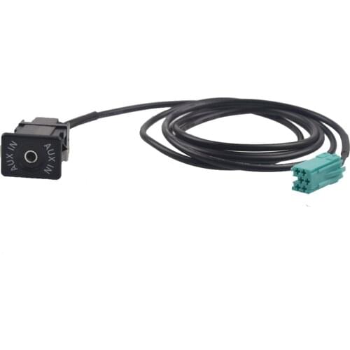 6Pin Aux Audio Cable Socket Interface Adapter Cable For For Renault Clio Megane Espace Kangoo Laguna 2005 2006 2007 2008 2009 20