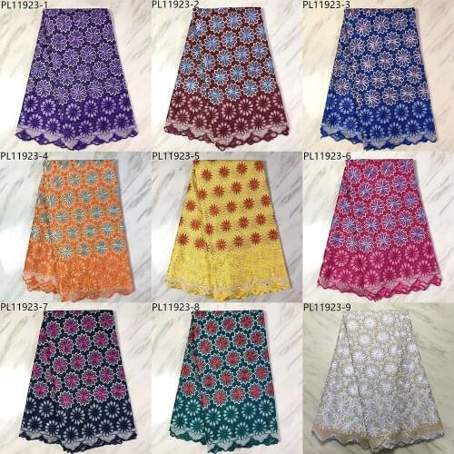 African Lace Fabric High Quality Lace 2020 Swiss Voile Lace Fabric Embroidered Cotton Lace For Wedding