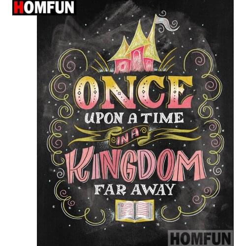 HOMFUN Full Square/Round Drill 5D DIY Diamond Painting "Letter pattern" 3D Embroidery Cross Stitch 5D Home Decor A13570