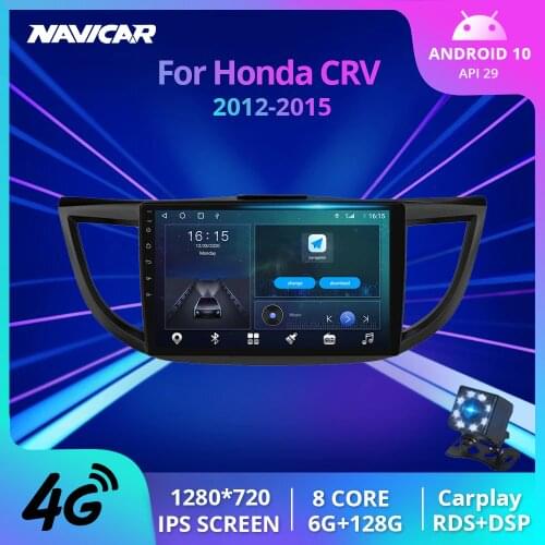 NAVICAR 2Din Android10.0 Car Radio For Honda CRV CR-V 2012-2015 GPS Navigation Stereo Receiver Auto Radio DSP Car Receiver IGO