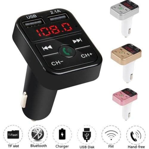 Bluetooth Car Mp3 Player Dual USB Charger Cigarette Lighter Car Bluetooth Receiver Handsfree Car Mp3 Car Audio