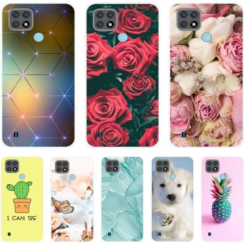 For Realme C21 Case Shockproof Soft silicone TPU Back Cover For OPPO Realme C21 Phone Cases Realme C21 C 21 6.5" Cute Cartoon
