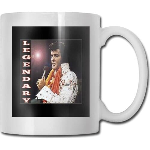 Elvis Presley Legendary King Beautiful Discount Men Slogan Designs Lowest Price Trend Adult On Sale Trend Mug Cup