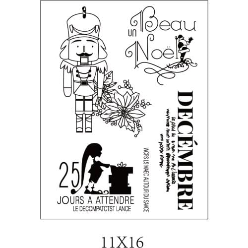 French Clear Stamp for Scrapbooking Transparent Silicone Rubber DIY Photo Album Decor 1815