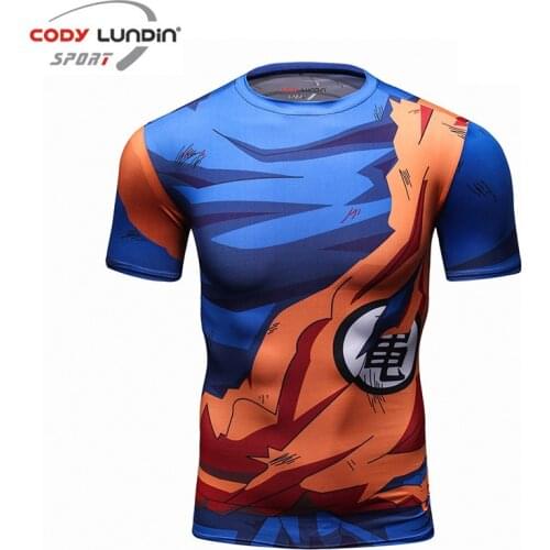 Gym Compression Shirt Quick Dry Fit Cosplay Sport Tshirt Men Short Sleeve Sweatshirt Fitness Bodybuilding Workout Running Shirts