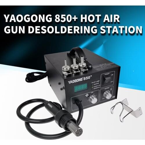 Hot Air Gun Desoldering Station Digital Display Adjustable Mobile Phone Repair BGA Air Pump Yaogong 850
