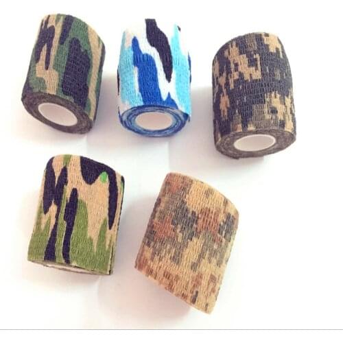 5cm*4.5m Woodland Camouflage Self-Adhesive Bandage Non-Woven Fabric Elastic Tape