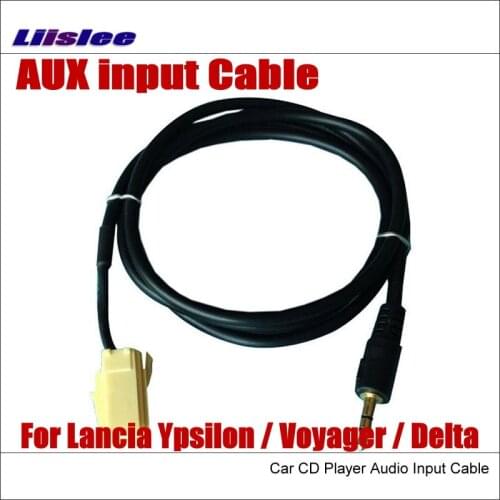 Liislee Original Plugs To AUX Adapter 3.5mm Connector For Lancia Ypsilon / Voyager / Delta Car Audio Media Cable Data Music Wire