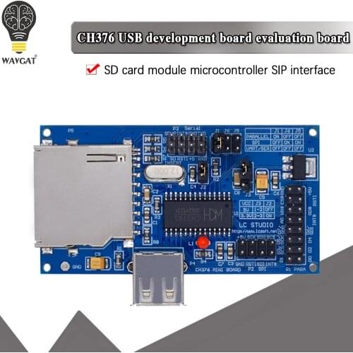 Official CH376 CH376S IC USB Development Board Evaluation Board Module SD Card Crystal Oscillator Serial Port for arduino