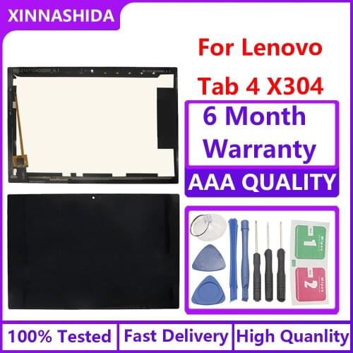 New LCD For Lenovo Tab 4 TB-X304L TB-X304F TB-X304N/X X304 LCD Display Touch Screen Panel Digitizer Assembly Replacement