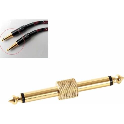 Guitar Effect Pedals Convert Instrument Connector Adapter Connector Metal Solder Plug Patch Audio Adaptors 6.5mm Jack