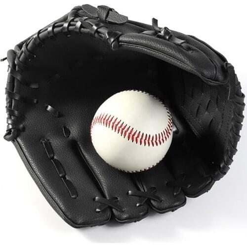 Glove Outdoor Thickened Sport Softball Practice Gloves Catcher PU Adolescent Kids/Adults Adults Children Baseball Training