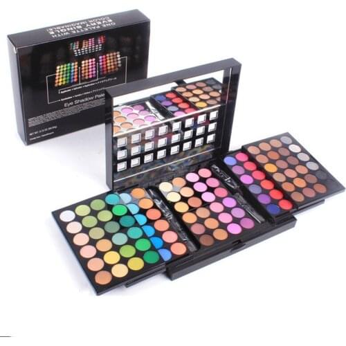 Professional 96 Colors Makeup Set Matte Shimmer Eyeshadow Palettes With Brush Lipstick Make Up Kit Bronzer Blush Cosmetics Gift