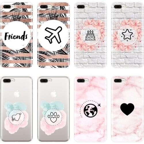 Heart Airplane Star Leaf Phone Case Silicone For Apple iPhone X XR XS MAX 8 7 6S 6 S Soft Back Cover For iPhone 8 7 6S 6 S Plus