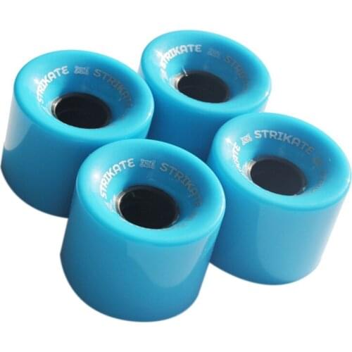 STRIKATE 4Pcs/Set 60X45mm Cruiser Skateboard Wheels PU Wheels Long Board Cruiser Wheels