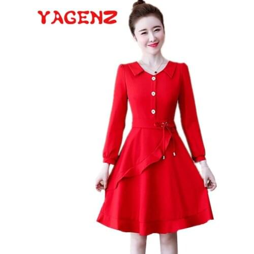 YAGENZ Long Sleeve Summer Dresses