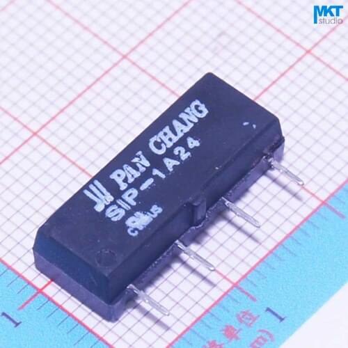 10Pcs 24V SPST Miniature Reed Relay Switch On PCB