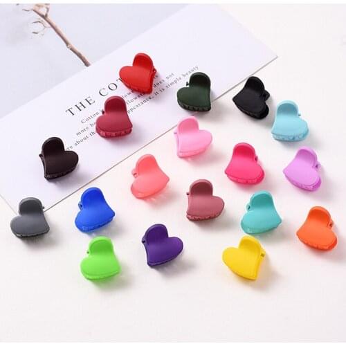 10pcs/lot Plastic Small Hair Clips Colorful Hair Clamps Women Hairpin Hair Decoration Hair Accessories Hair Styling Tools