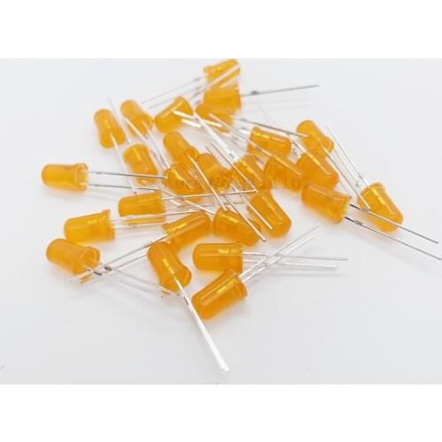 100PCS 5mm LED Orange Light-Emitting Diode Led Diode Orange Color