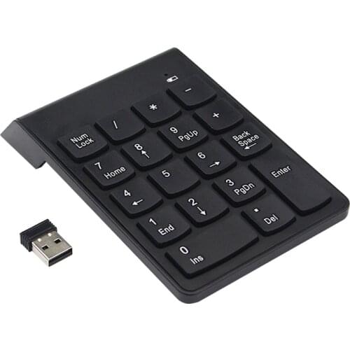 2.4G Wireles USB Numeric Keypad 18 Keys Number Pad Mini Digital Keyboard for iMac/MacBook Air/Pro Laptop PC Notebook Desktop