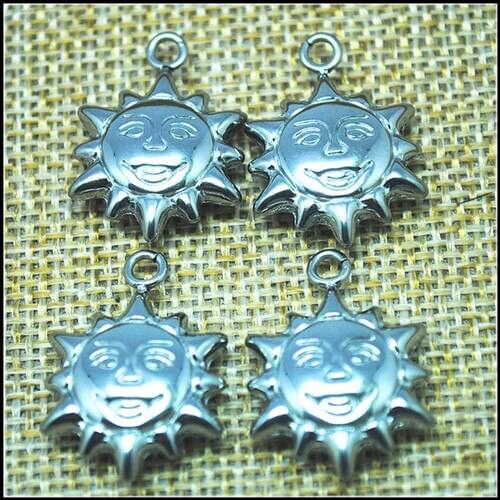 5pcs 304 stainless steel pendants heart shape starfish smiling item butterfly wholesale price free shipping