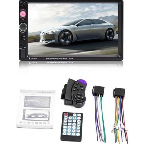 Som Automotivo Car Multimedia Audio Player Stereo Radio 7 Inch Touch Screen HD MP5 Player Support Bluetooth Camera FM USB SD Aux