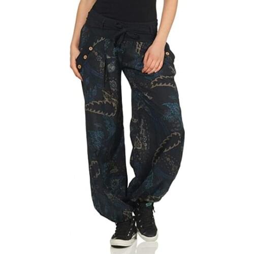 Woman Men Casual Women Thai Harem Trousers Baggy Boho Loose Aladdin Boho Festival Hippy Smock High Waist Jumpsuit Pants