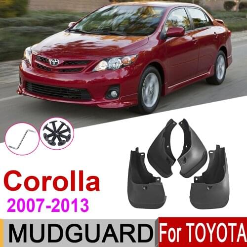 Mudflap For Toyota Corolla 2008 Altis E140 2013~2007 Fender Mud Flaps Guard Splash Flap Mudguard Accessories 2012 2011 2010 2009