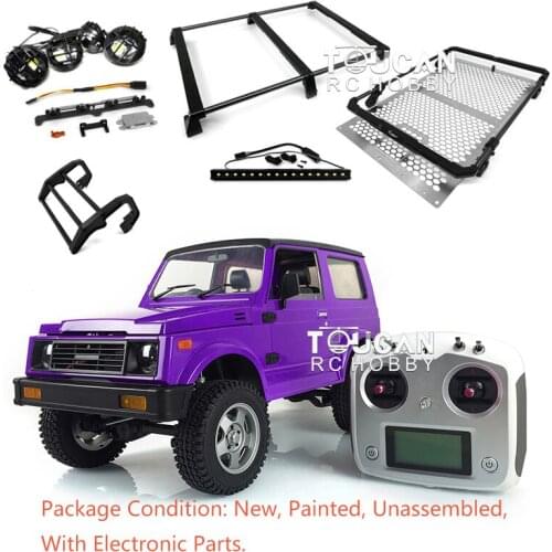 Capo 1/6 RC Remote Control Car Crawler SIXER1 Samurai FS I6S Servo Motor Roof Rack Light Outdoor Toys For Boy Gift THZH0552-SMT6