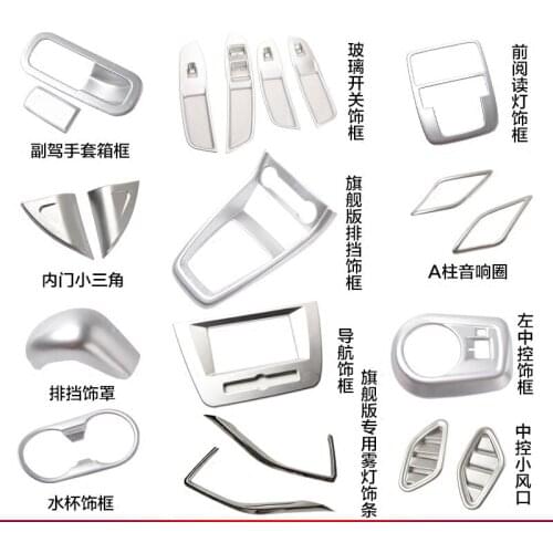 For MG ZS Center console decoration plating Navigation box Door glass control panel outlet Gear cover sticker