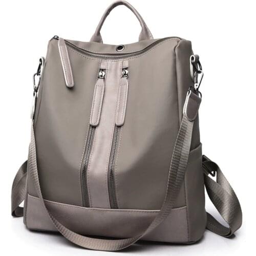 Preppy Style All-match Waterproof Nylon Oxford Womens Backpacks Casual Travel Backpack Women School Shlouder Bags For Women