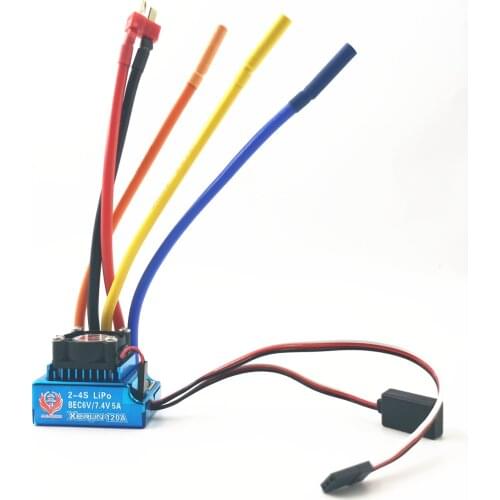 Fire Phoenix 120A Xerun brushless ESC with sensor cable 2-4s Lipo with 6V/5A or 7.4V/5A BEC sensored esc for RC cars RC boat