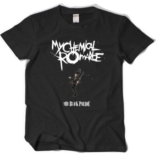 MCR BAND Rock Band My Chemical Romance T-shirt Black Cotton Short Sleeves Summer O-neck T Shirt