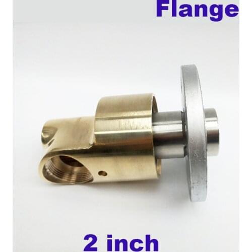 HD-F50 high temperature industrial brass swivel joint hot/cold water connector rotary 2 inch rotating fitting flange type