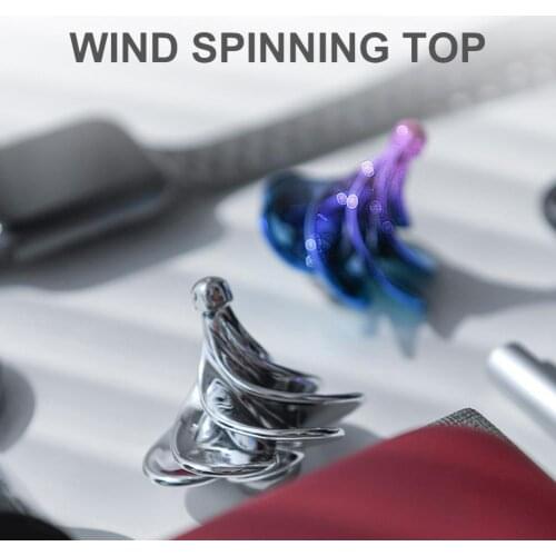 Inertial Wind-driven Spinner Gyro Toy Colorful Stress Relief Stunt Gyroscope Toy Childrens Fidget Spinner Kid Adult Antistress